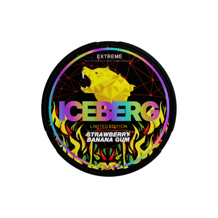 ICEBERG STRAWBERRY BANANA GUM - FR
